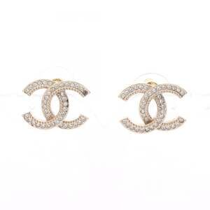 Chanel Cc Logo Earrings Metal #250049C10B